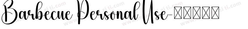 Barbecue Personal Use字体转换